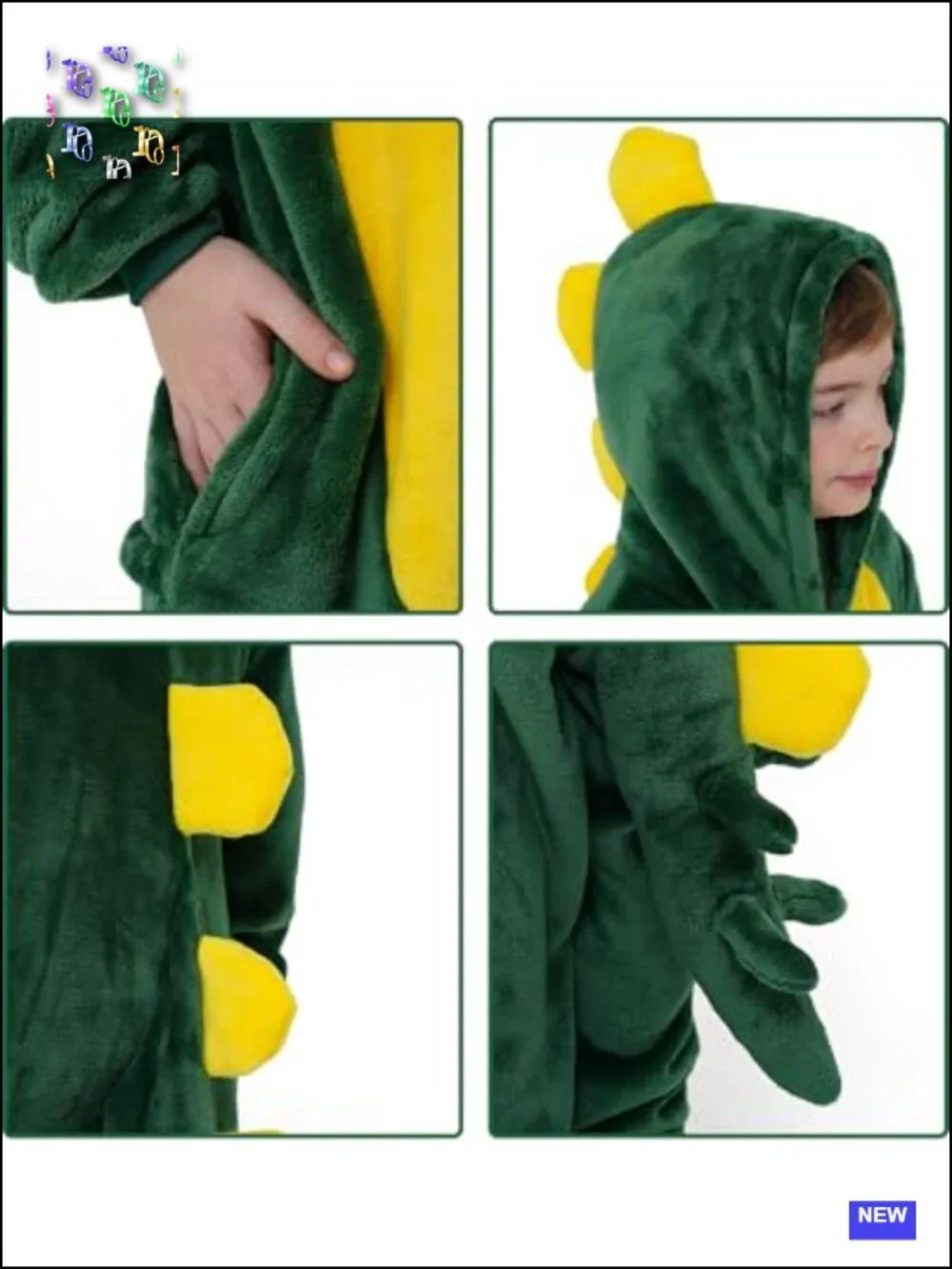 Kids Dinosaur Onesie Costume Flannel Plush Stegosaurus Pajamas Halloween